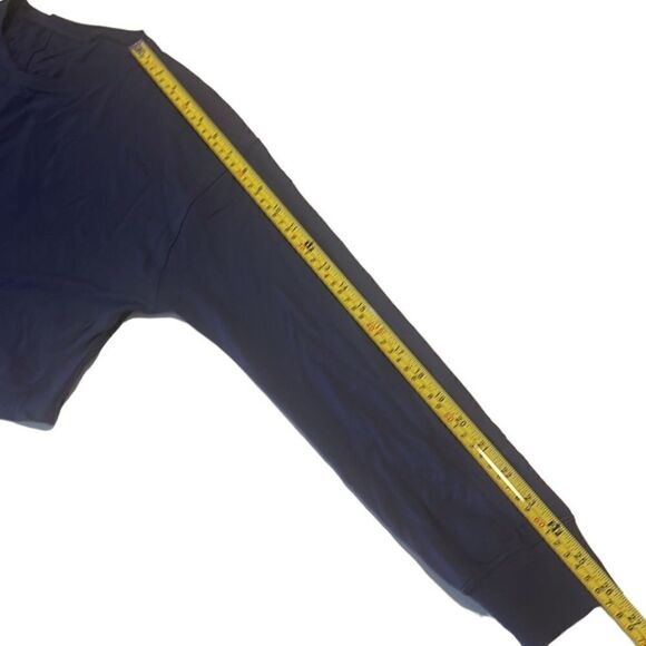 Lululemon Blue Pullover Long Sleeves Crop Top Size Large - Picture 6 of 10